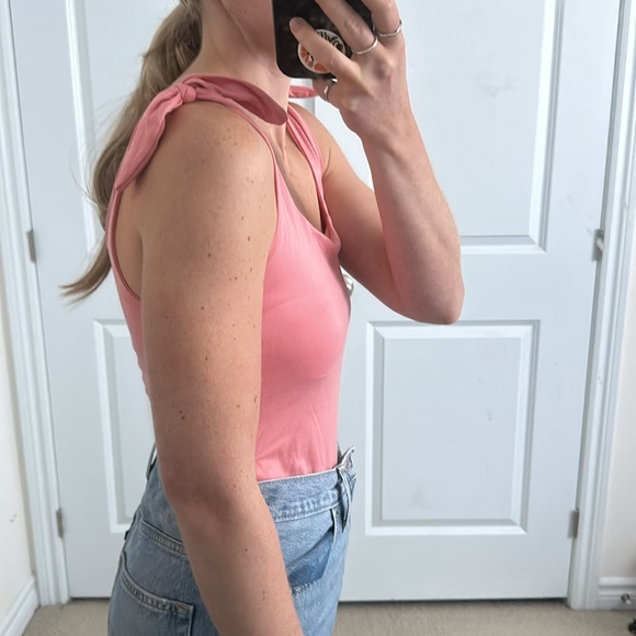 Coral Tie Strap Body Suit - Picture 3 of 6